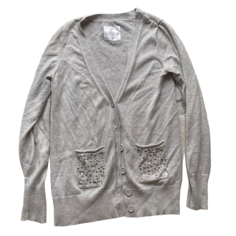 Justice Grey Long Sleeve Cardigan